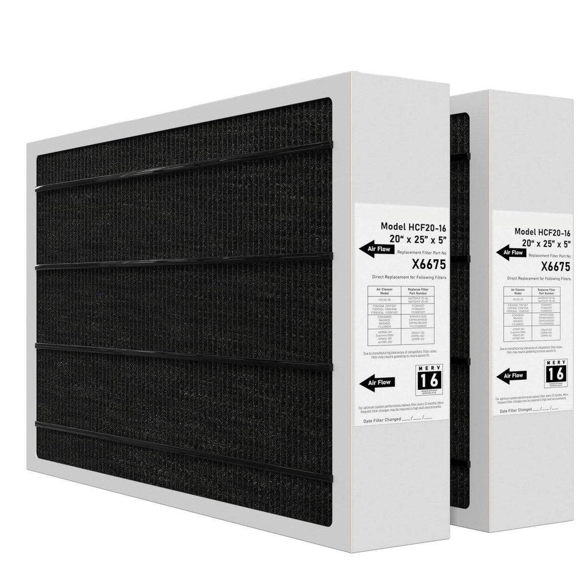 Pitymody X6675 MERV 16 air filter fits 20x25x5 for improved indoor air quality