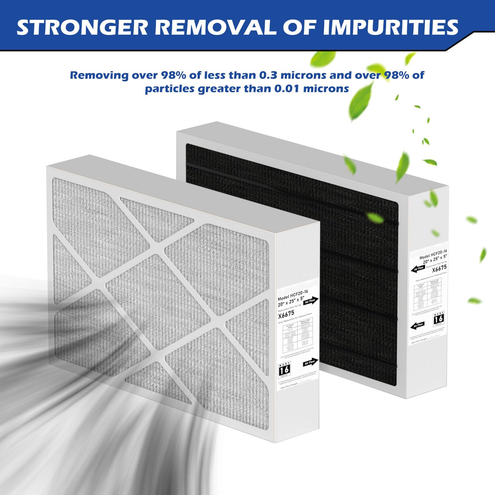 Pitymody X6675 two-pack filter replacement for quick maintenance