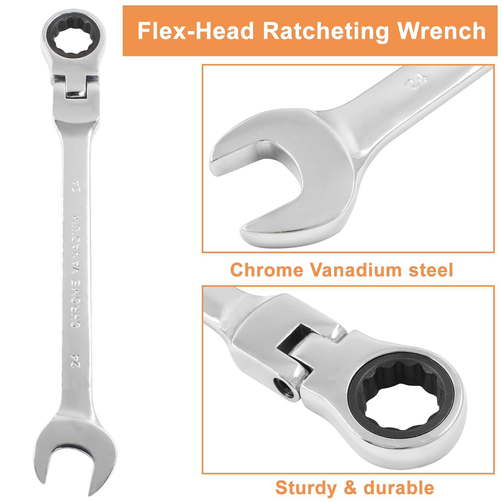 Piutouyar double-ended metric wrench for versatile sizing in one tool.