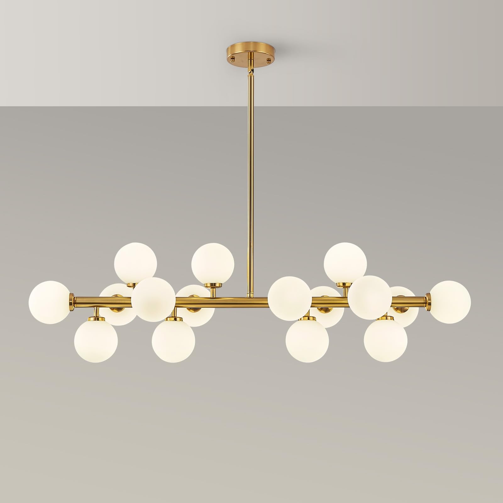 PiWWPi milk white globes diffuse soft, even illumination.