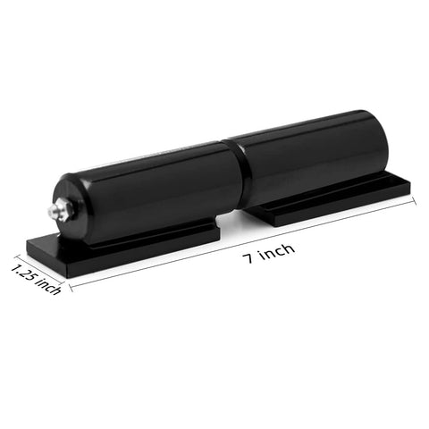 Pixplex weld-on gate hinges installation on frame for heavy-duty use.
