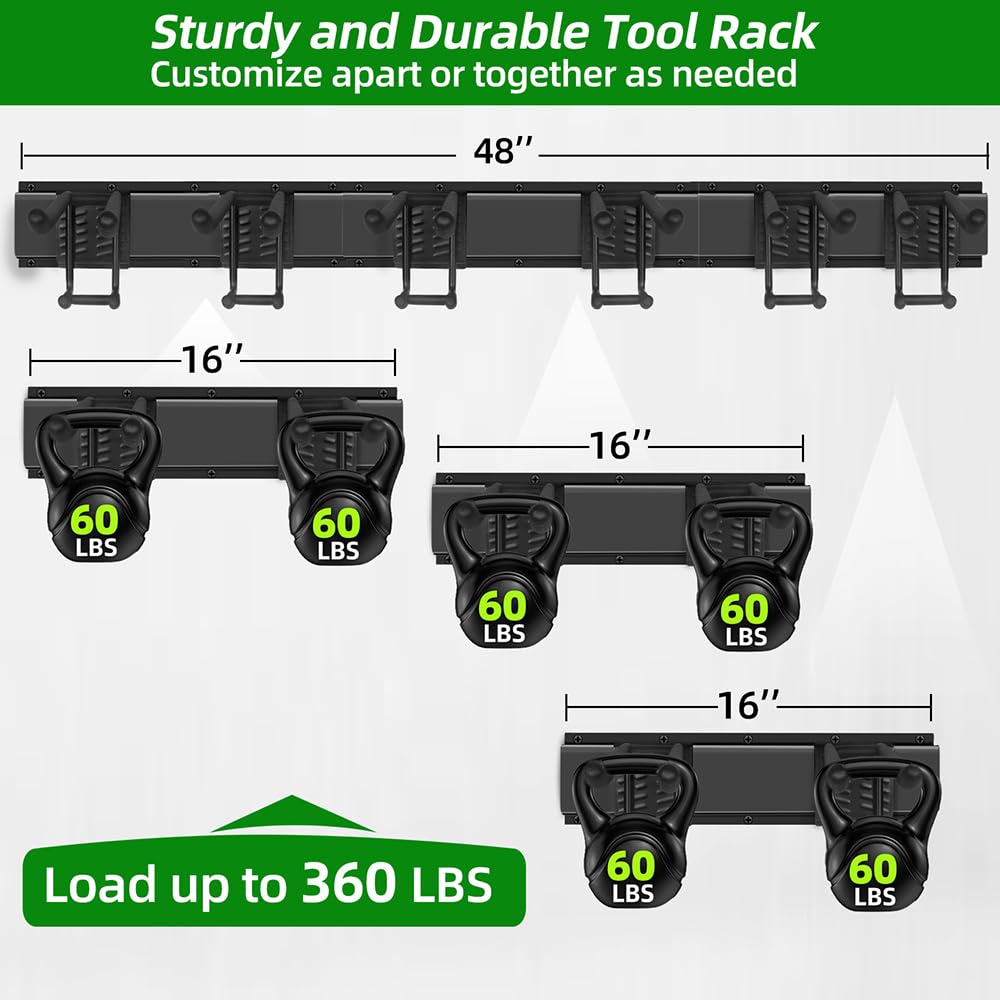 PIYILO six double-layer hooks offer flexible storage for tools and gear