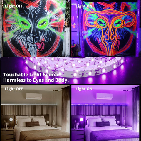 PIZHLO 300 LEDs offer vibrant glow along walls and posters