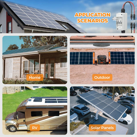 Pjerjzn installation guide image demonstrates easy mounting between panel and inverter.