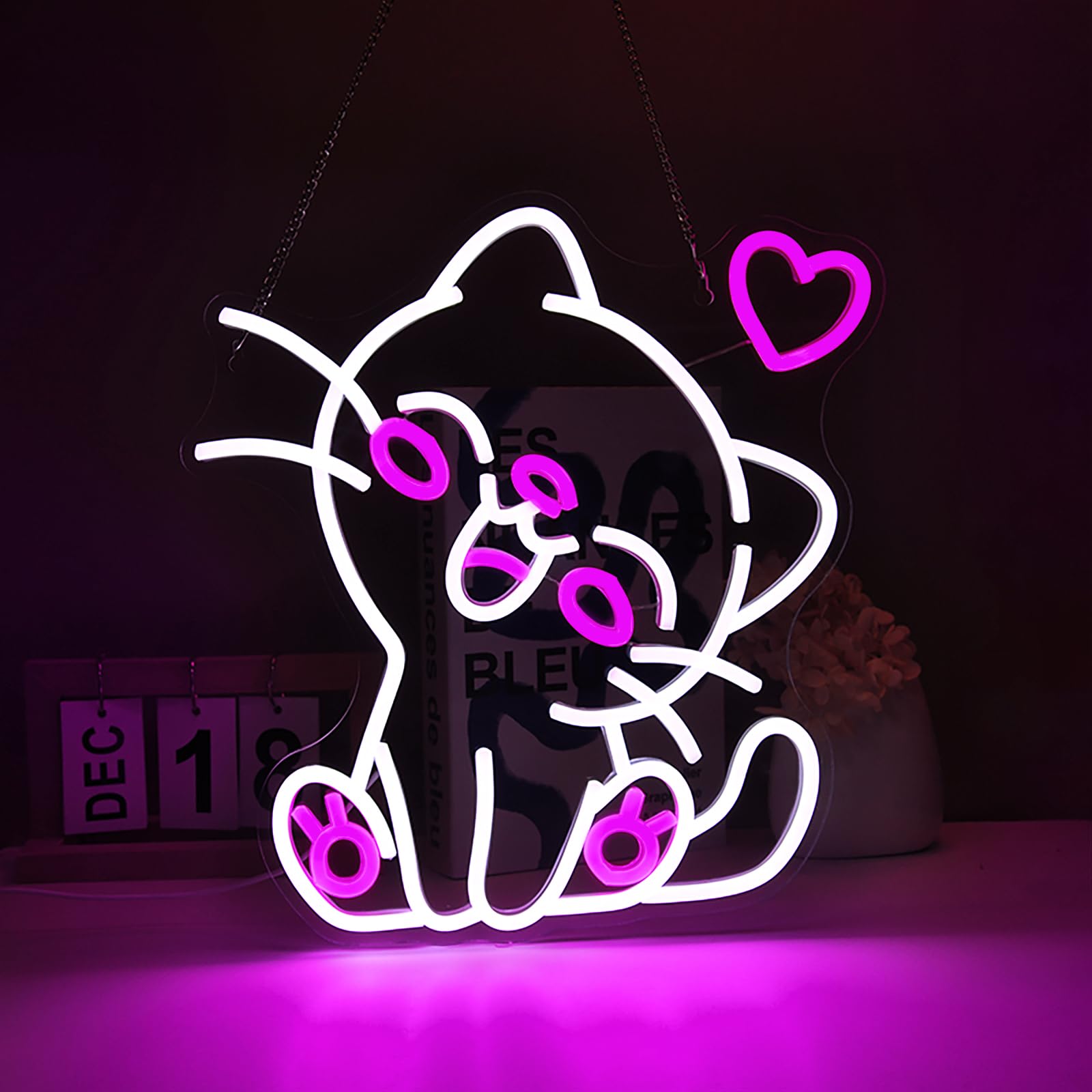 Pkshfja neon sign gift box makes a ready-to-gift decor present