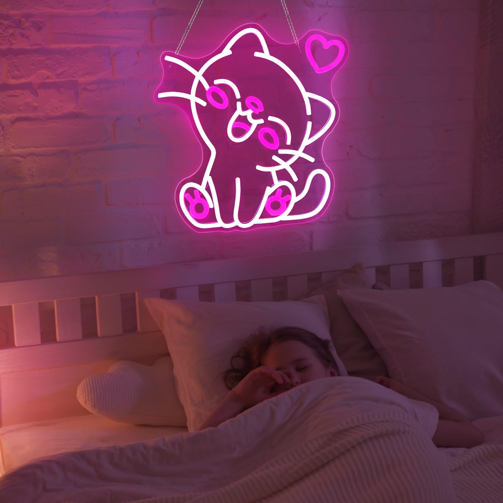 Pkshfja hanging chain included enables easy wall mounting and display