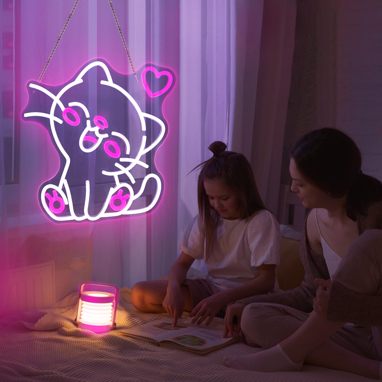 Pkshfja neon light adds color and vibe to parties and events