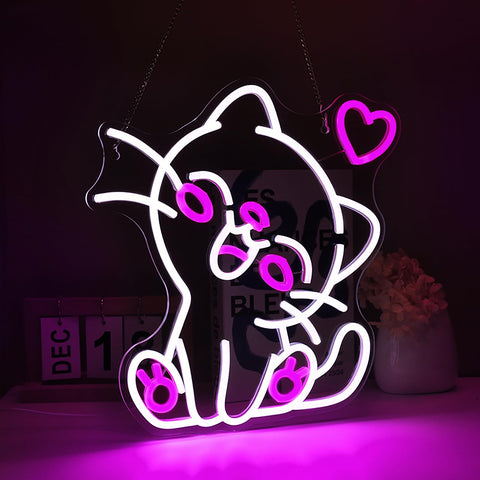 Pkshfja neon sign USB-powered for easy plug-in setup in bedrooms