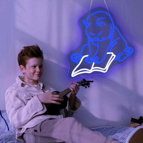 Pkshfja Gift-ready neon sign with chain for celebrations