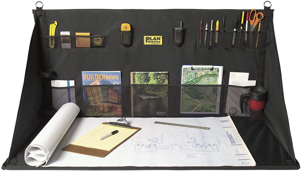 Plan Station PRO WS3800 folded desk ready for compact storage