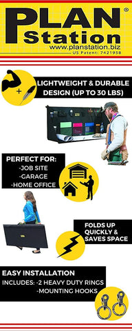 Plan Station PRO WS3800 portable desk keeps tools within reach