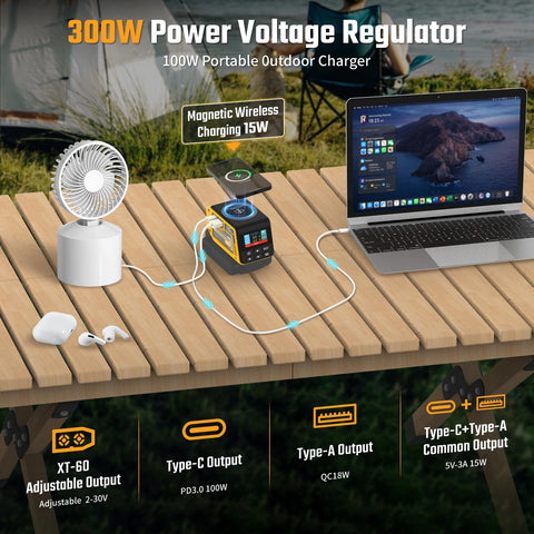PlantPalGear wireless charging pad on top for cable-free power