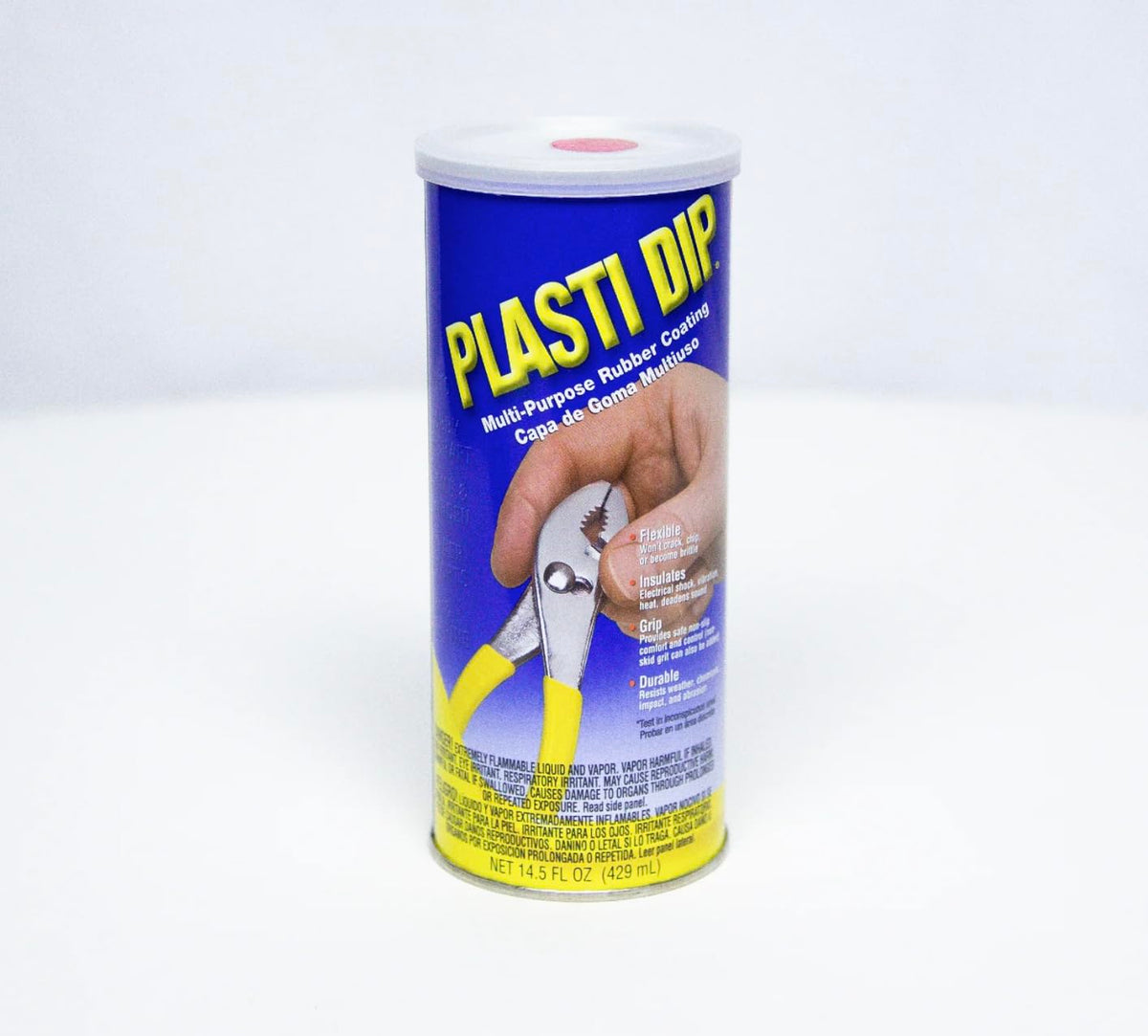 Plasti Dip Red 14.5oz can for dip-in coating, enhancing grip and durability.