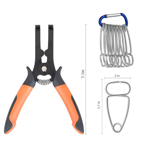 PLATATO eight-piece miter clamp set displayed for frames and moldings.