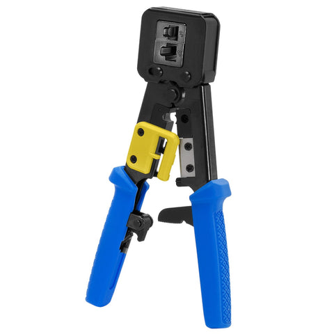Platinum Tools 100054C crimp tool front view for EZ connectors and reliable terminations