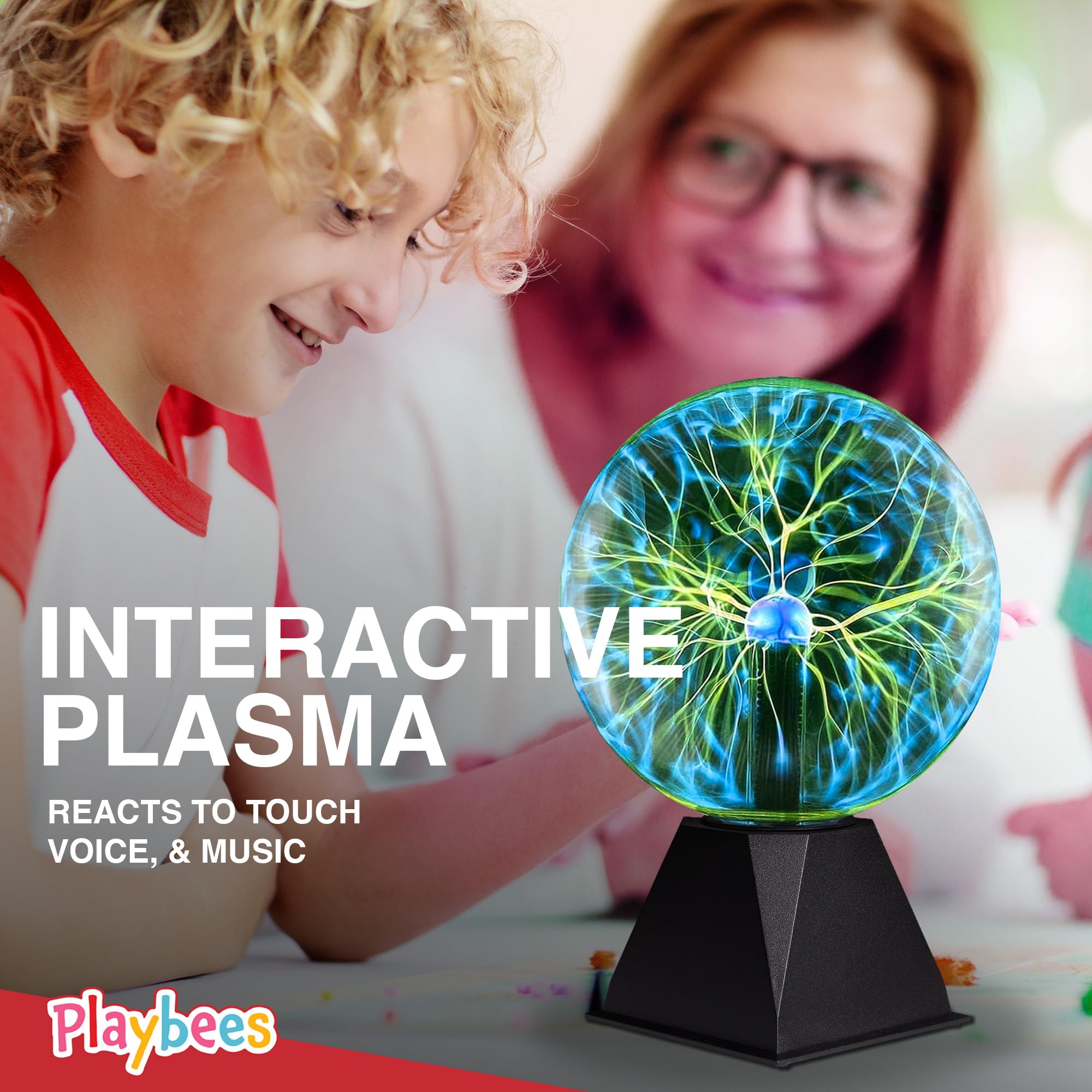 Playbees Green Plasma Ball glow-friendly science demo for curious minds and hands-on learning