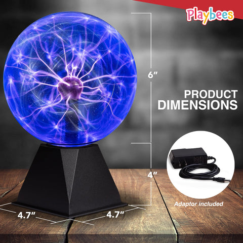 Playbees Tesla coil globe glow enhances science-themed rooms