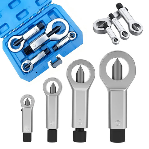 PLAYOCCAR metal nut splitter set in storage case for on the go nut removal.