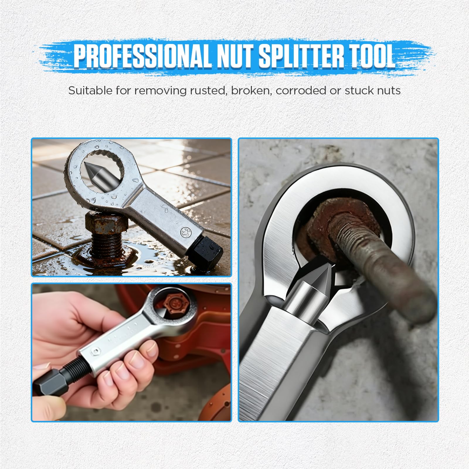 PLAYOCCAR nut splitter size 16-21mm designed for larger damaged nuts.