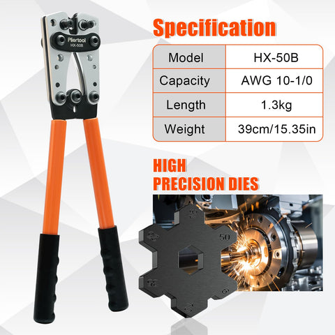 Pliertool 60 copper wire lugs for versatile automotive and marine terminations.