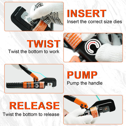 Pliertool in-use scenario for electrical assembly and battery work.