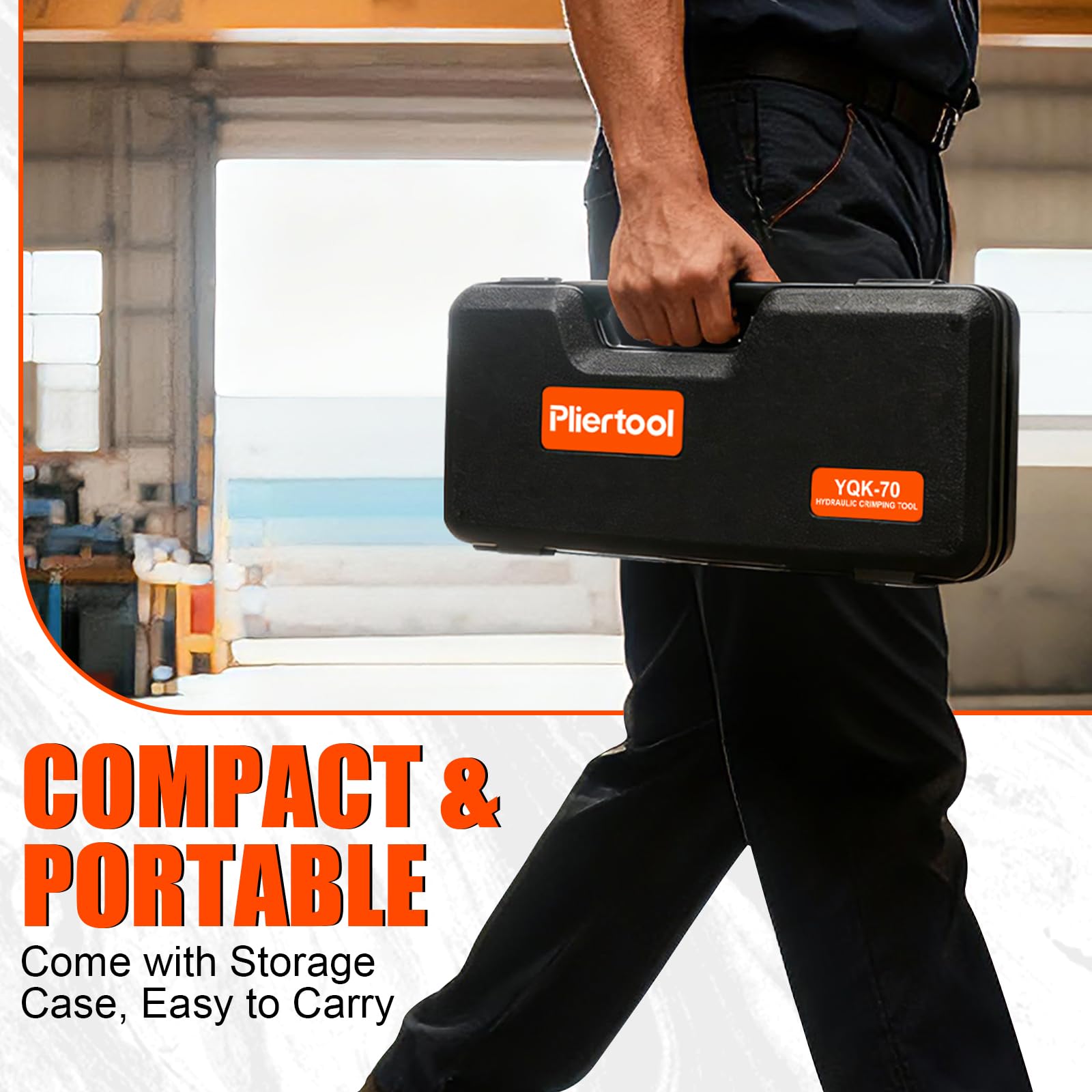 Pliertool hardened-steel-dies ensure durable, repeatable crimps.
