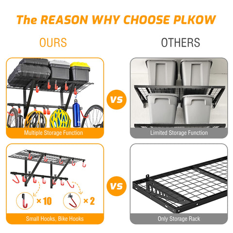 PLKOW heavy-duty steel framework emphasizing durability and stability