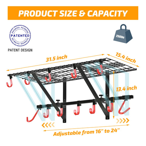 PLKOW powder-coated finish highlighting long-lasting garage storage durability