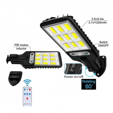 PLMOKJD night-time security solar light sustains driveway visibility.
