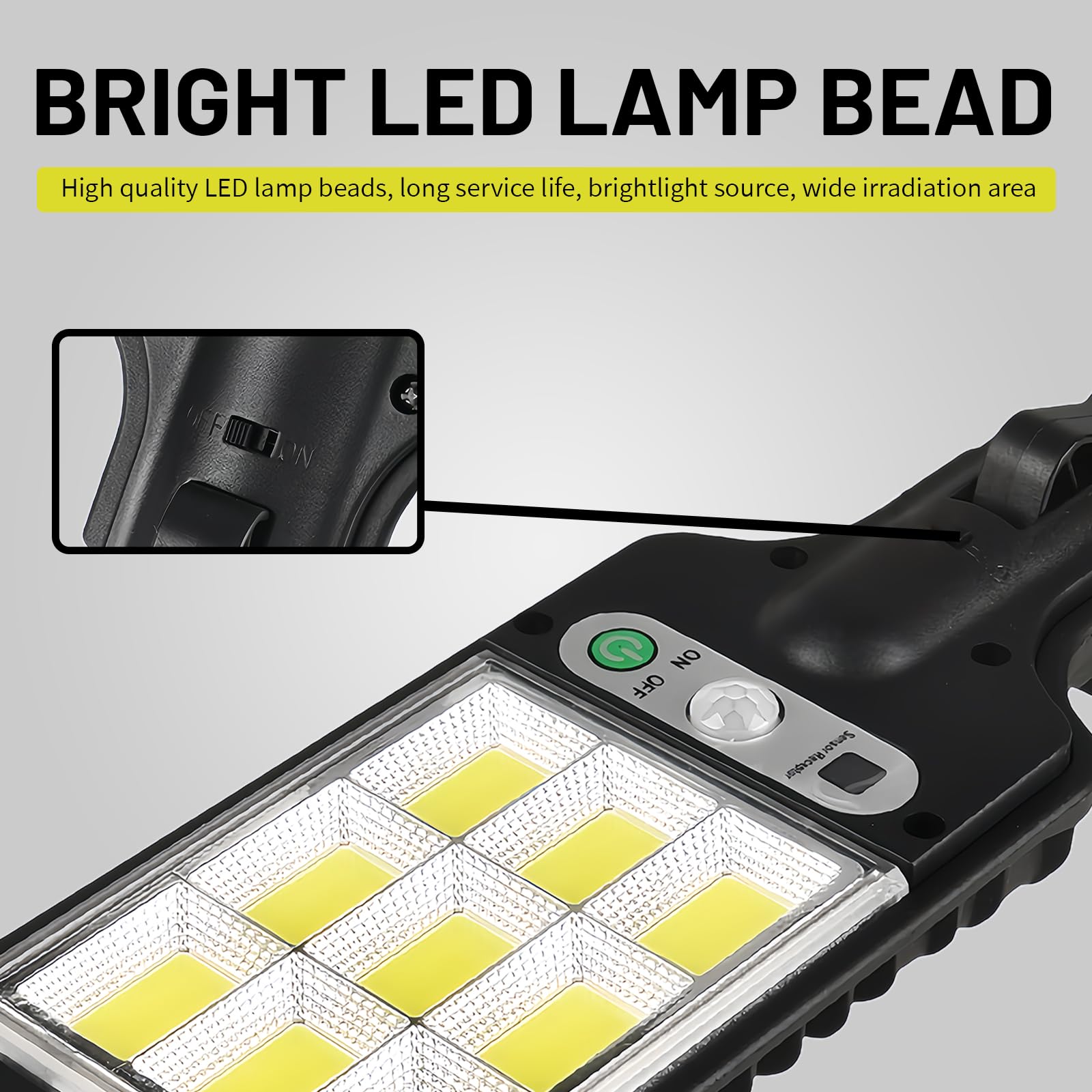 PLMOKJD remote-control exterior light offers convenient setup from a distance.