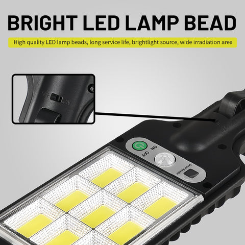 PLMOKJD remote-control exterior light offers convenient setup from a distance.