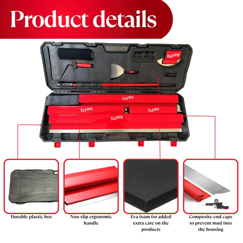 PLONIC drywall finishing tools kit for professional results and efficient jobs.