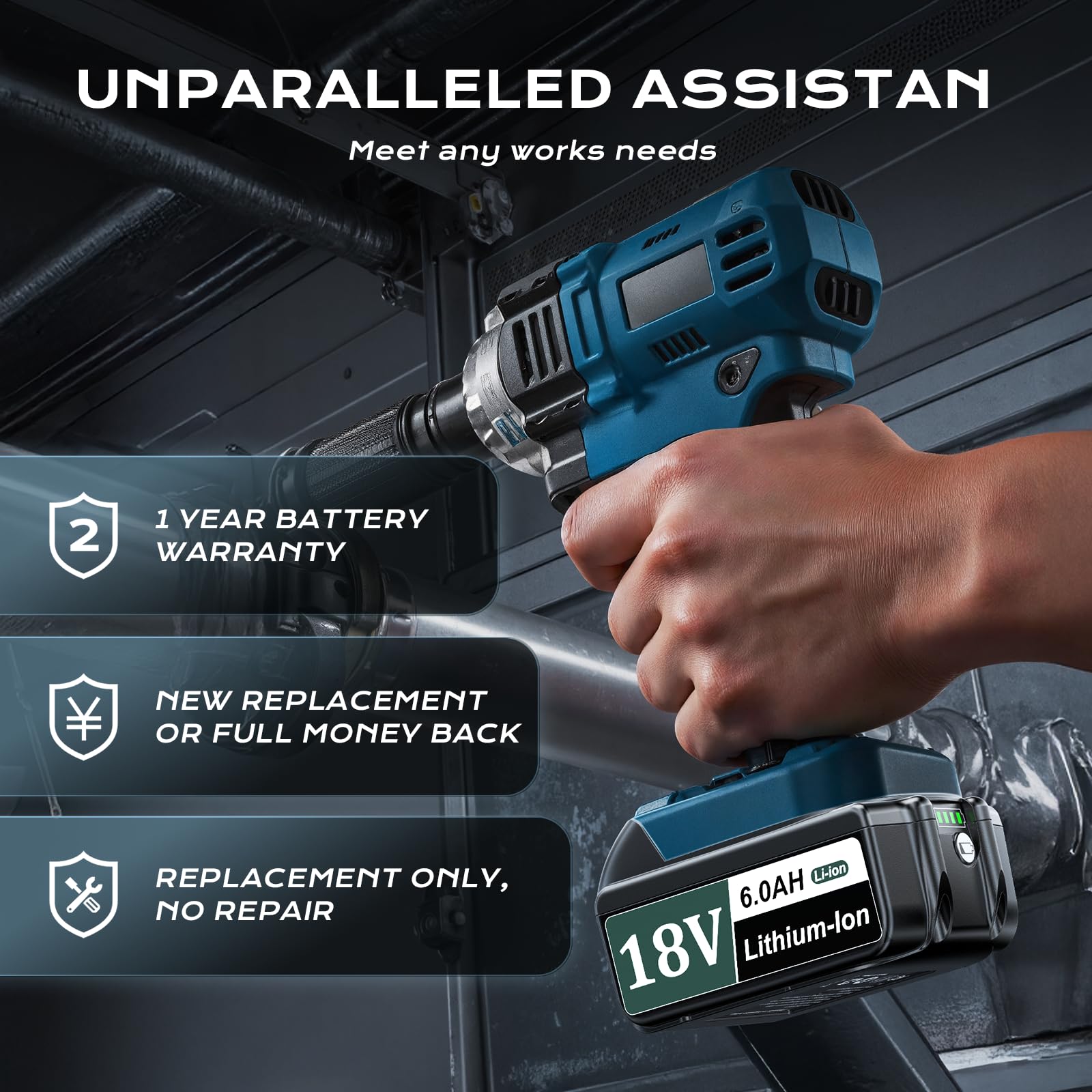 ployroum 6.0ah battery warranty card and support