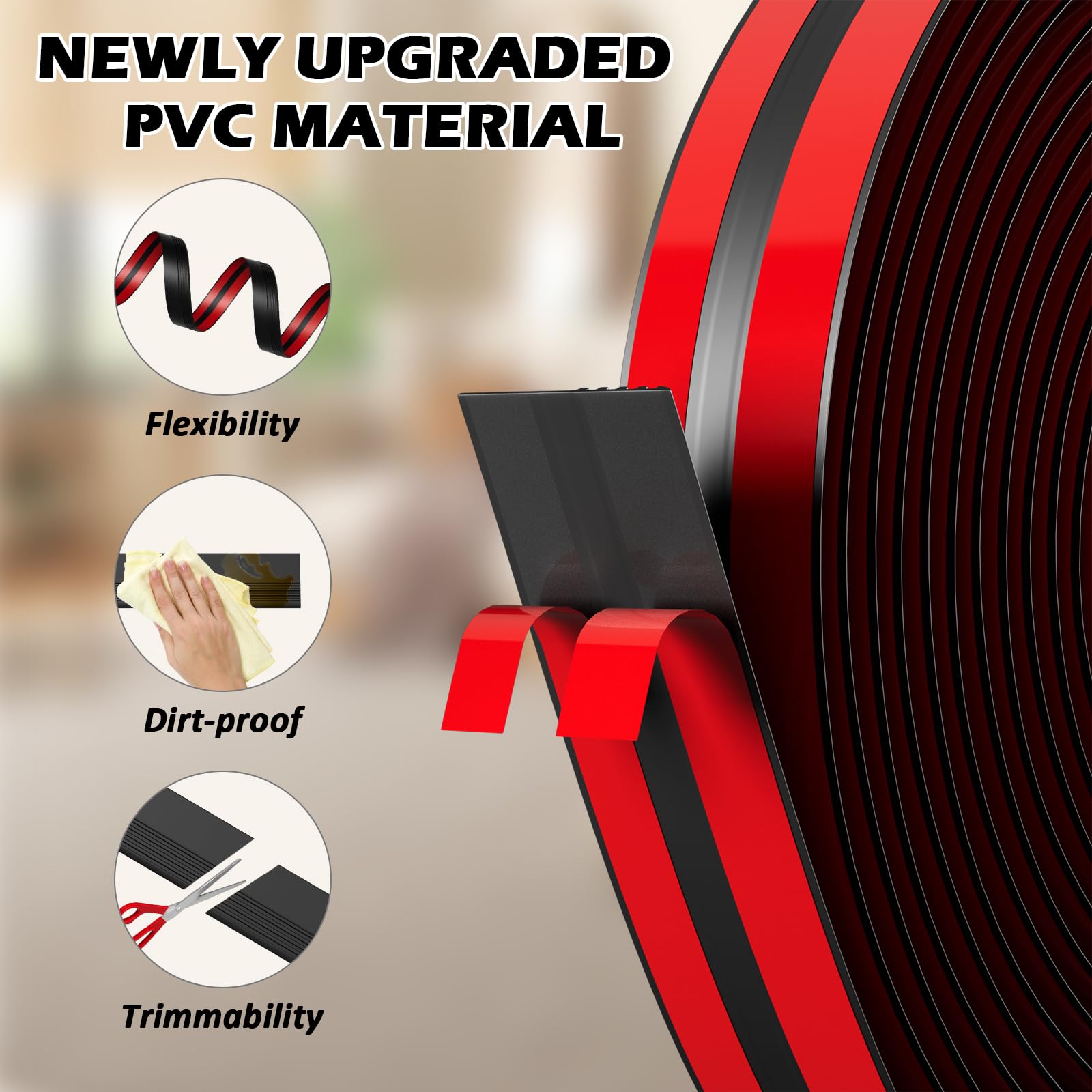 Pluden anti-slip grooved surface enhances grip on wet and dry stairs.