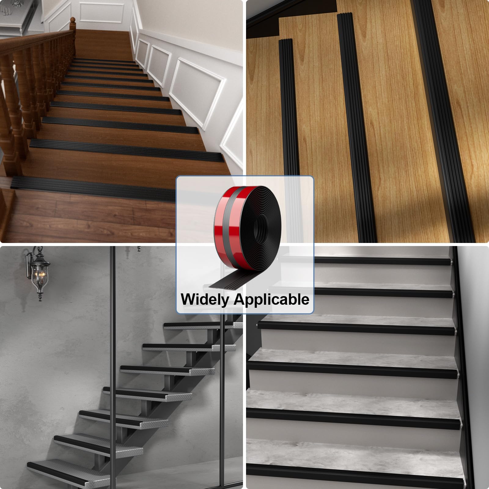 Pluden waterproof stair edge strip resists moisture on outdoor stairs.