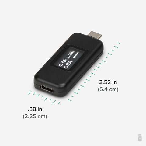 Wide voltage range display on the Plugable power meter from 5V to 48V