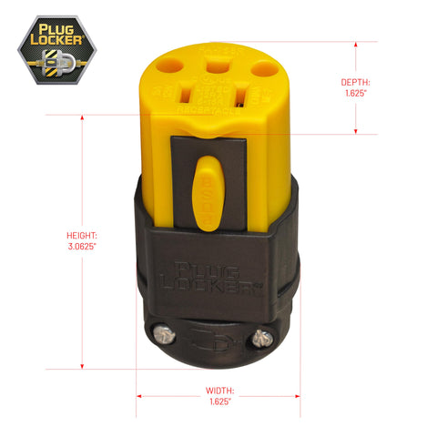 PLUGLOCKER installed connector demonstrates easy swap for safer connections