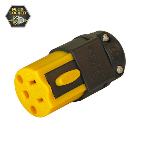 PLUGLOCKER locking mechanism closeup highlights strong locking capability
