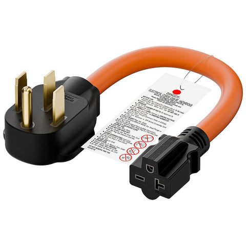 Plugrand nema14-50p to 6-20r adapter 1ft in use for EV charging flexibility