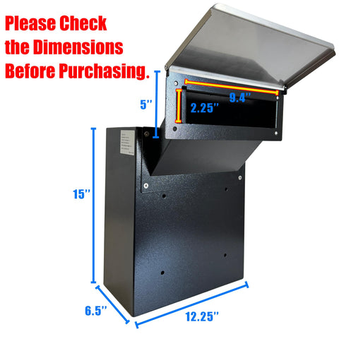 Plugsharge exterior wall plate and generous deposit slot for easy deposits