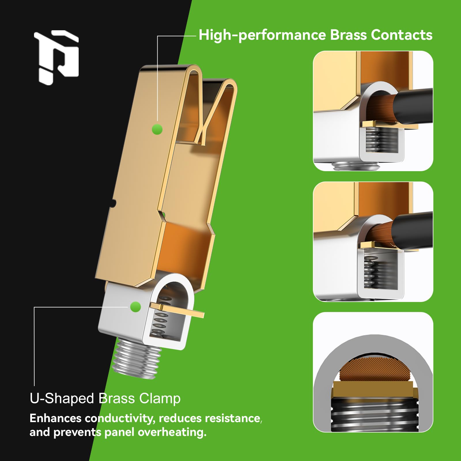 PLUGTUL NEMA 14-50R features a 3-pole 4-wire configuration for versatile connections.