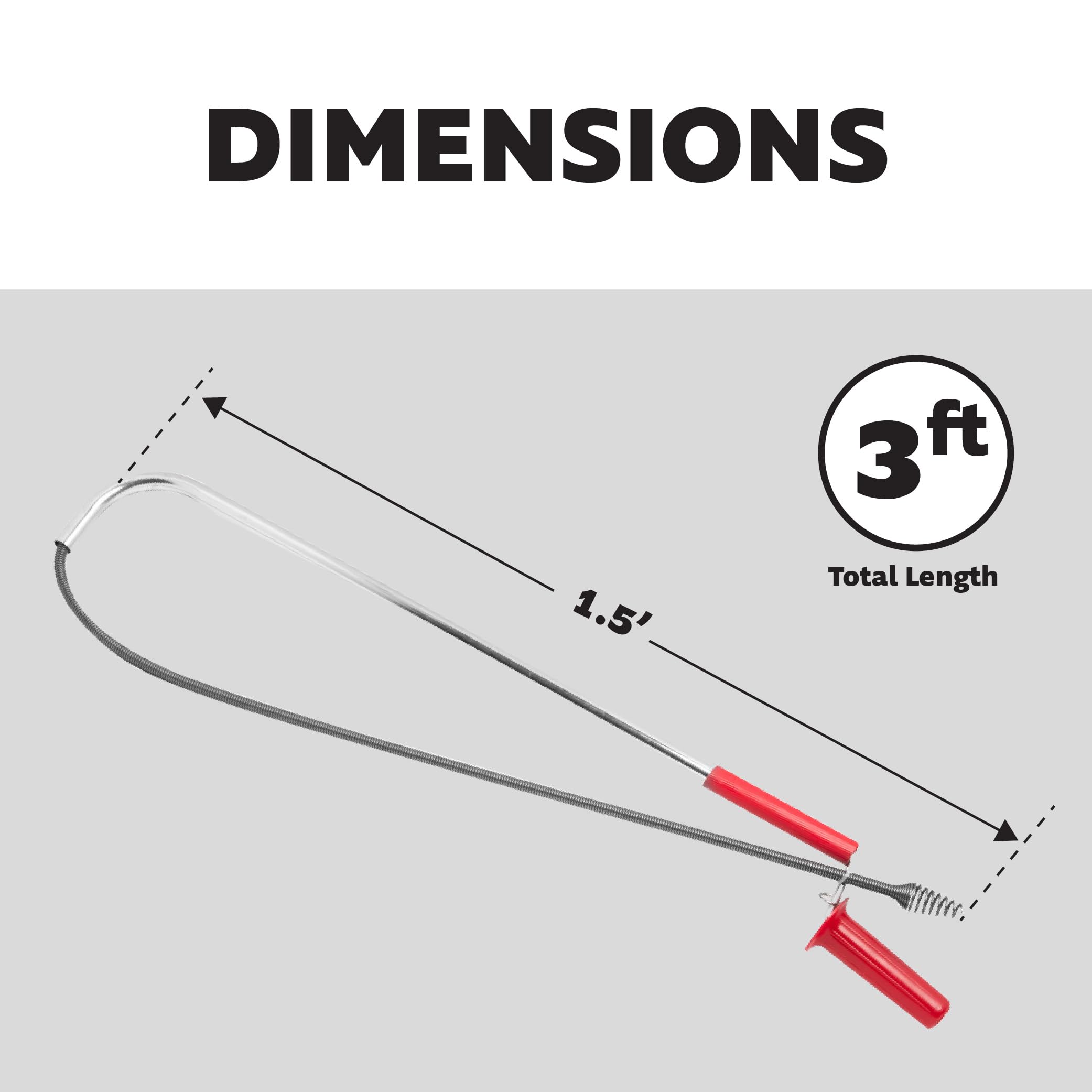 Plumb Craft 7730010 with solid steel rod resists buckling during use.