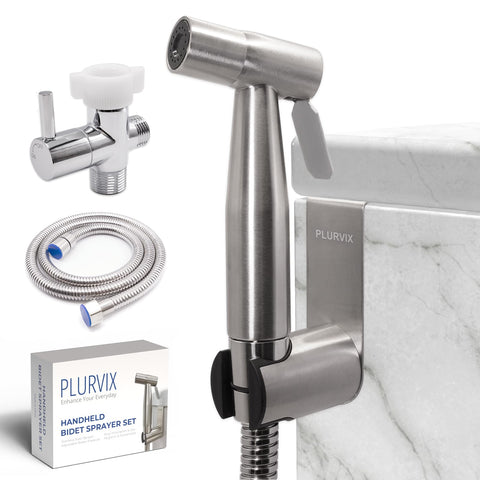 Plurvix handheld bidet sprayer with adjustable pressure for precise cleansing