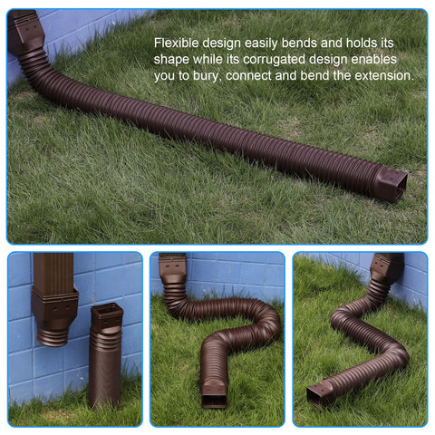 Plusgutter package includes extenders, adapters, and mounting screws for secure installation