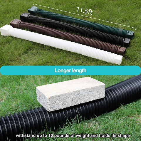 Plusgutter extender made of thickened PE for durable outdoor use.