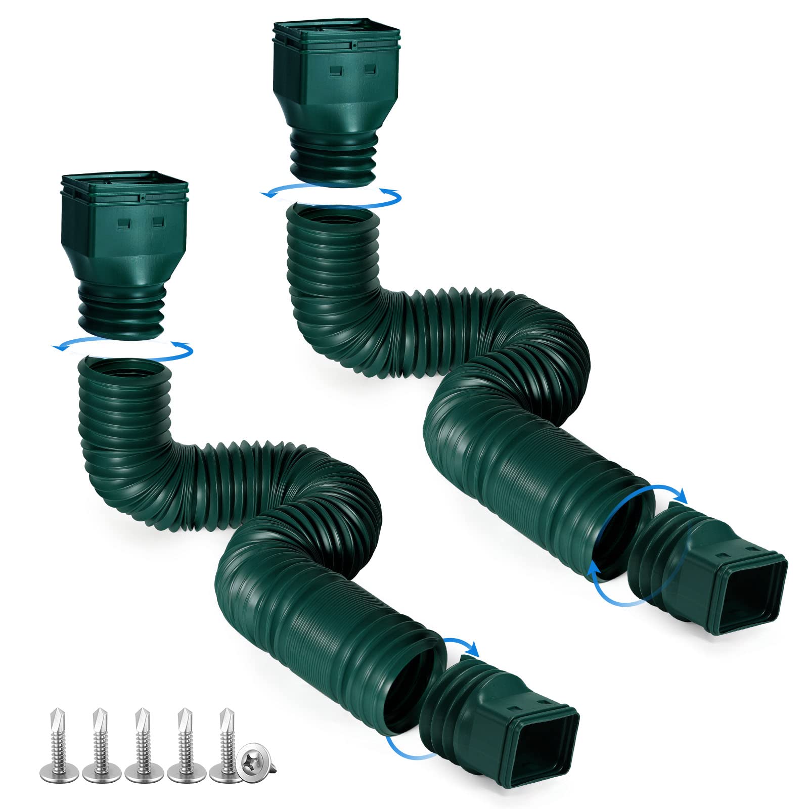 Plusgutter downspout extension extended reach helps foundation drainage