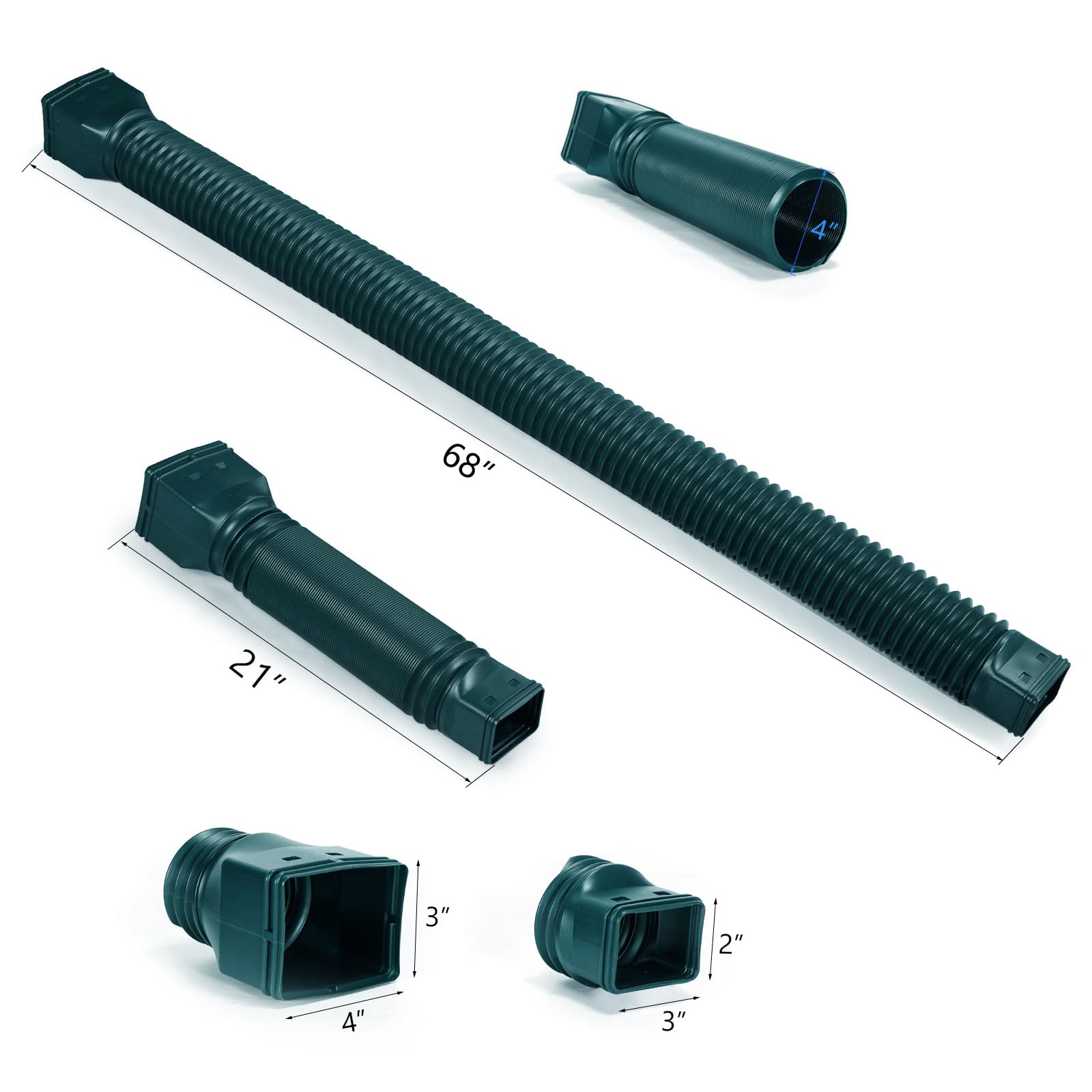 Plusgutter durable PE material for outdoor use