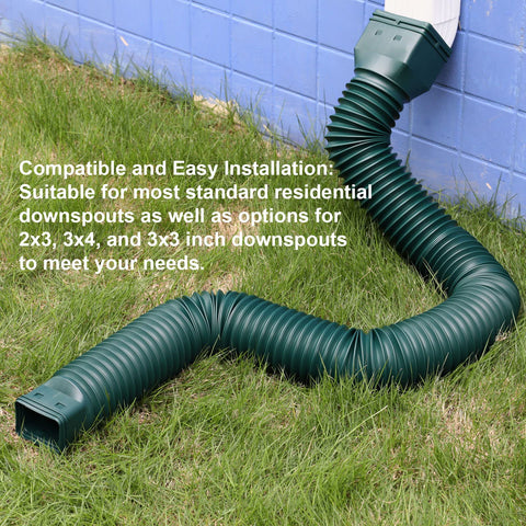 Plusgutter rain drain extension kit includes adapters and screws