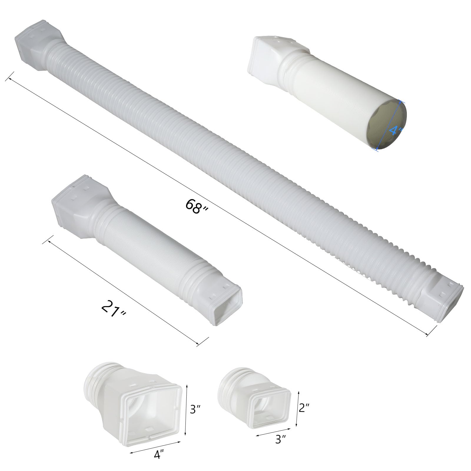 Plusgutter white included screws simplify secure installation