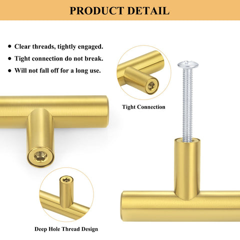 Plustool brushed brass finish resists fingerprints, fading, and wear.
